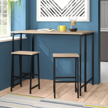 Northridge console table discount with 3 stools